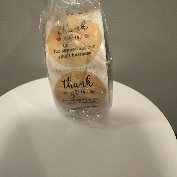 Thank You for Supporting My Small Business Sticker Roll 500 Count NIP - Picture 3 of 4